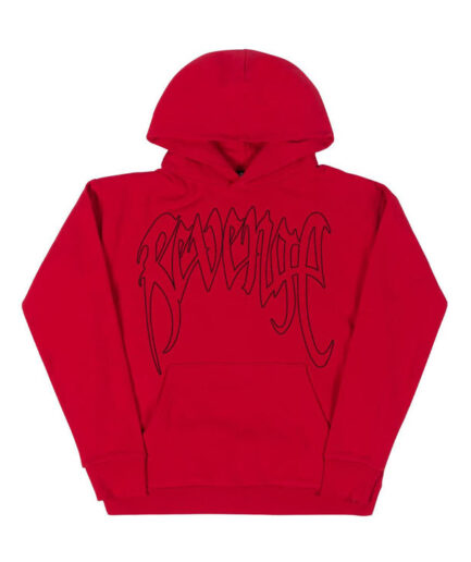 Revenge Outline Arch Logo Hoodie Red